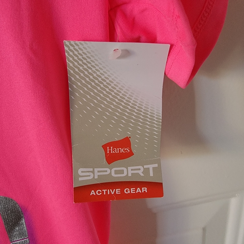 T-shirt, Hanes sport, new, pink. Rule the field - Picture 2 of 7